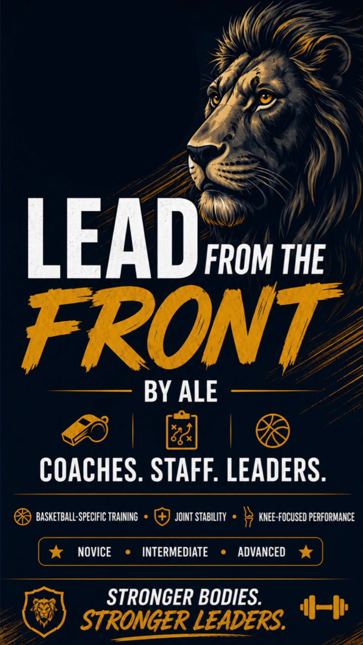 Lead From The Front by ALE — Stronger bodies. Stronger leaders.